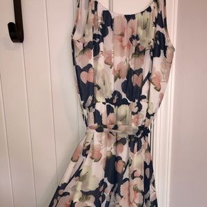 Loft maxi dress flower print Sz S